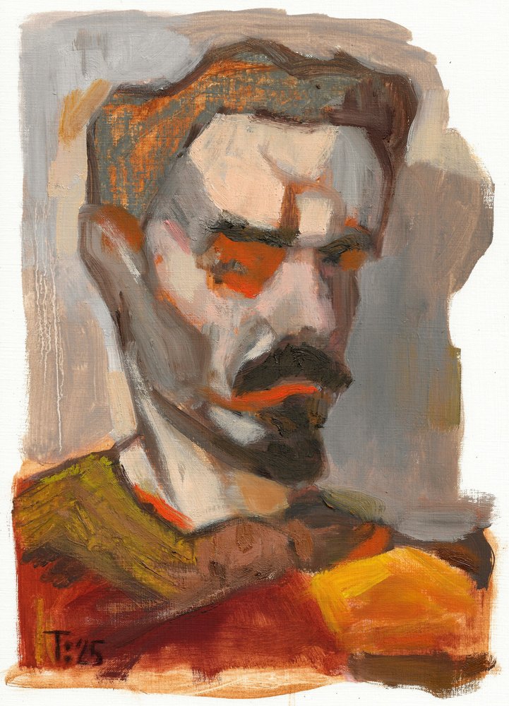Intensywny portret mężczyzny autorstwa Tore Bahnson