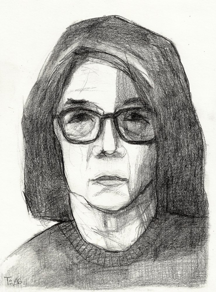 Portret zamyślonej kobiety autorstwa Tore Bahnson