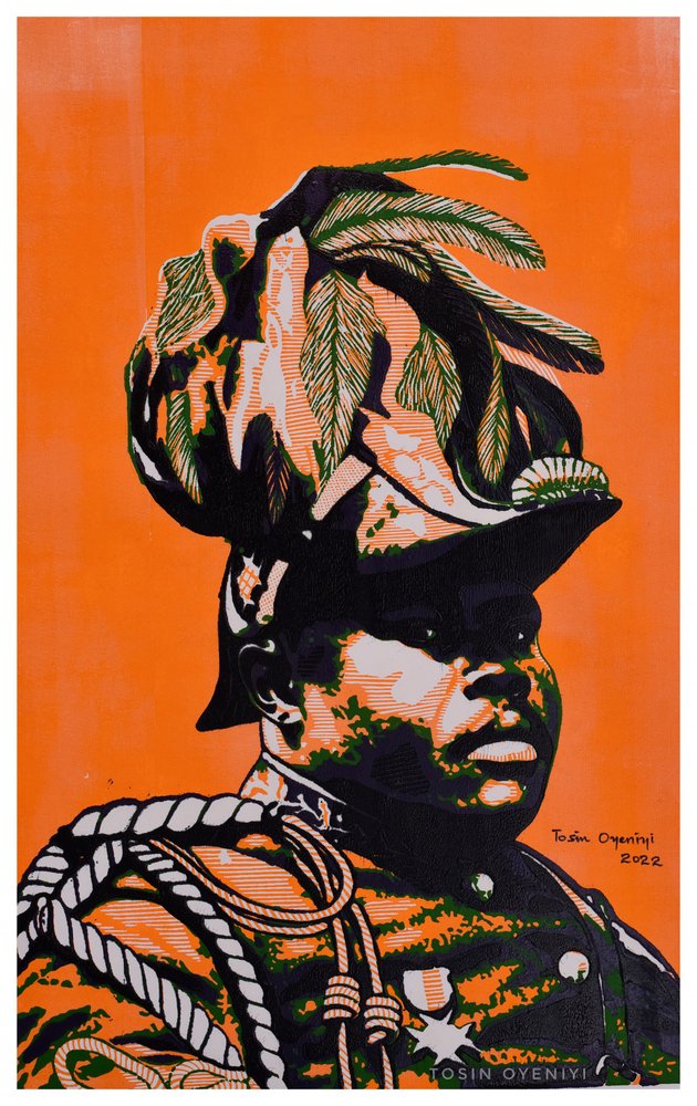 Portret wybitnego oficera autorstwa Tosin Oyeniyi