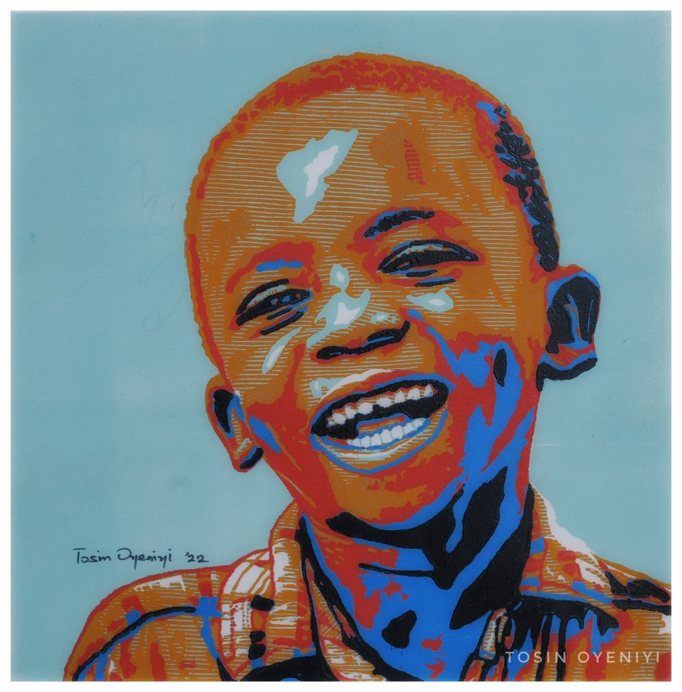 Happy Boy – pop-art autorstwa Tosin Oyeniyi
