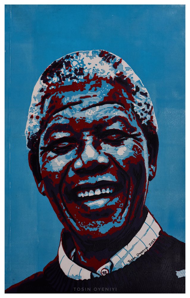 Radosny portret w stylu pop-artu autorstwa Tosin Oyeniyi