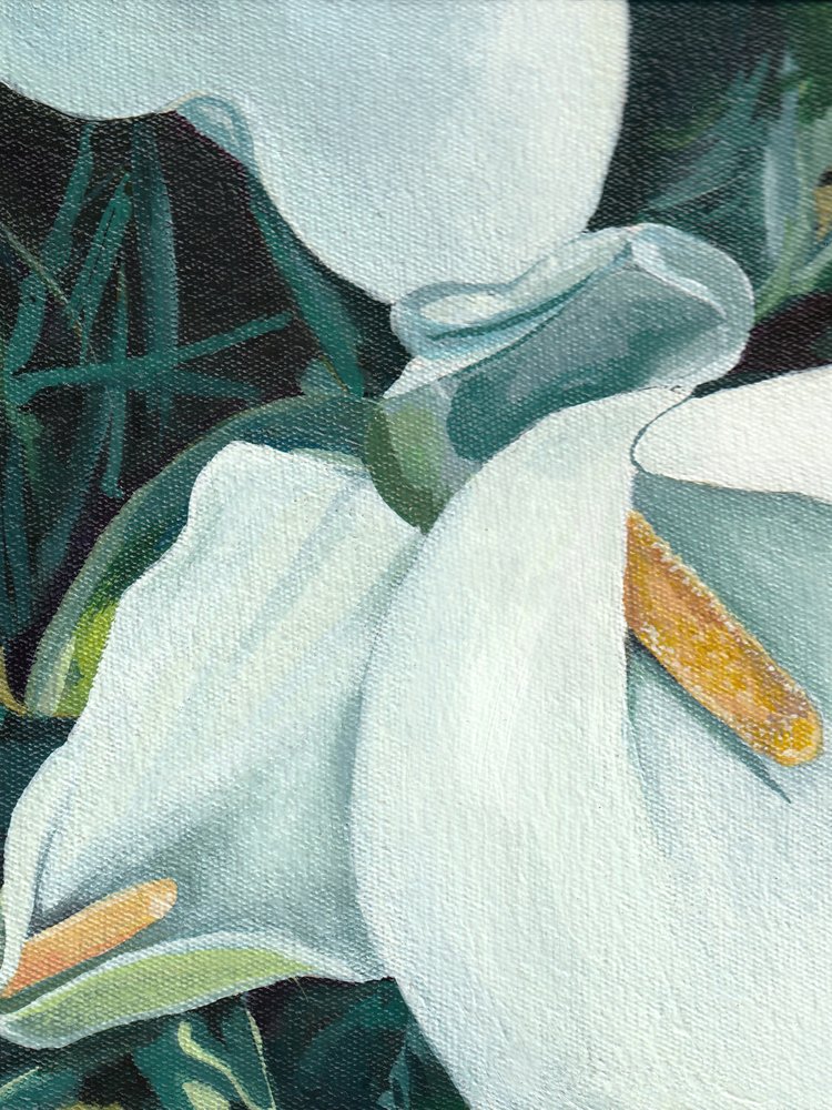 Eleganckie lilie calla autorstwa Viccy Wanliss