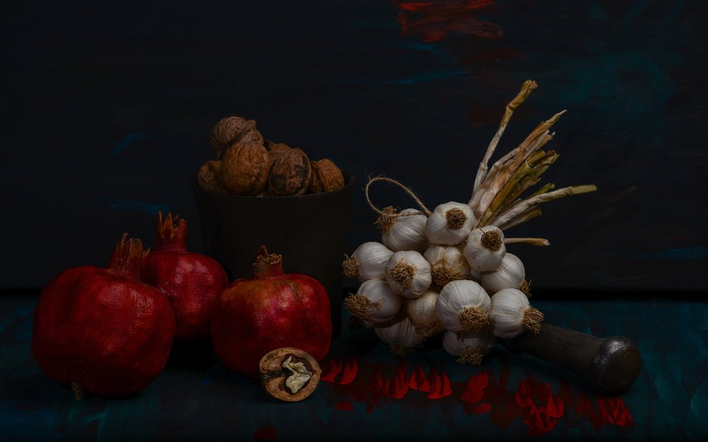 Rustykalna martwa natura z plonami autorstwa Vladimir Pavlovskyy