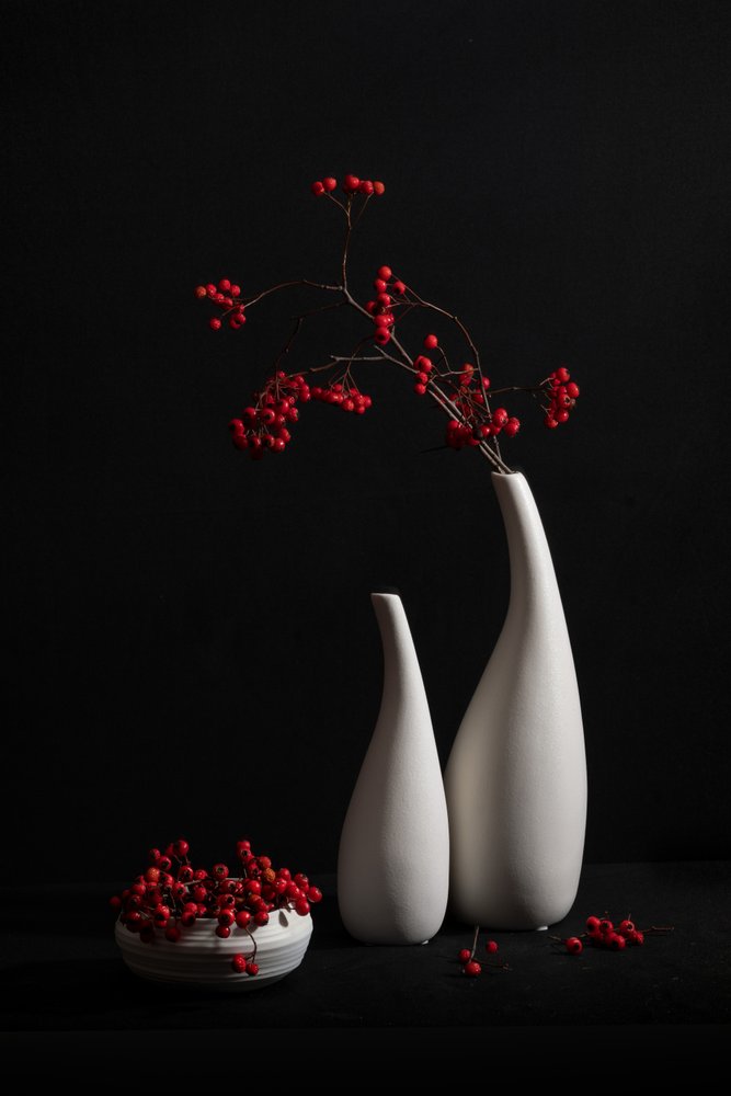 Elegancka martwa natura z jagodami autorstwa Xiaoyuan Xu
