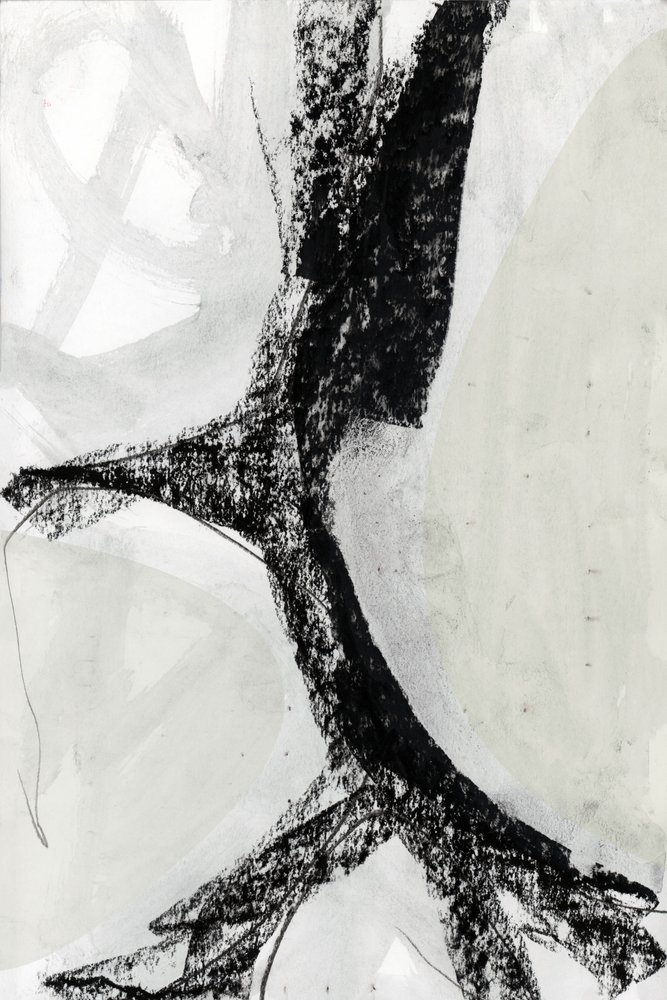 Odważna abstrakcja monochromatyczna autorstwa cartissi