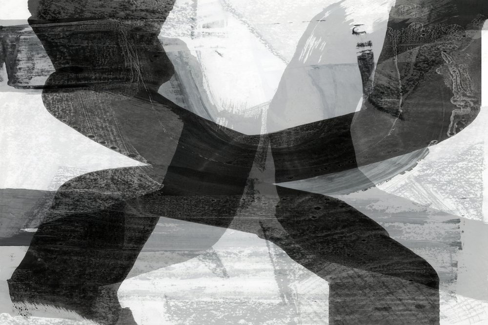 Dynamiczne monochromatyczne pociągnięcia pędzla autorstwa cartissi