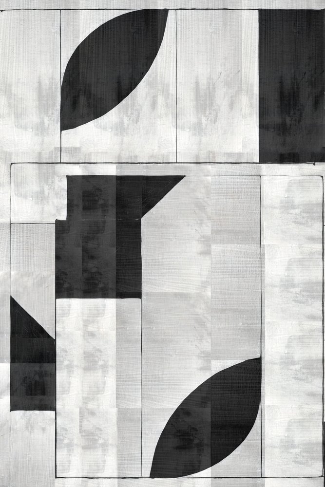 Nowoczesna geometria w monochromatycznej kolorystyce autorstwa cartissi