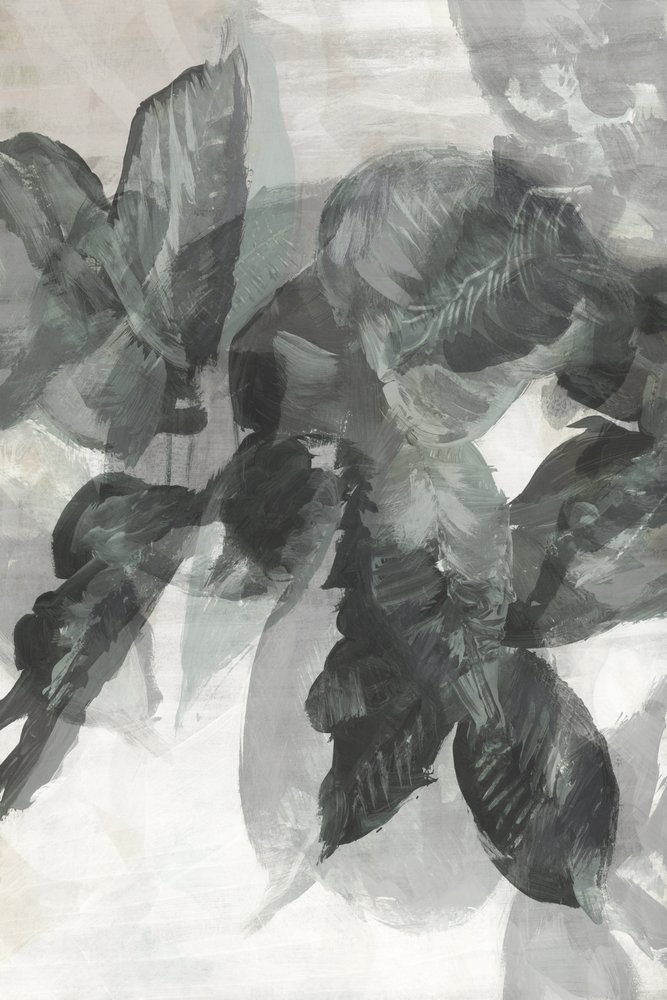 Monochromatyczny botaniczny motyw autorstwa cartissi
