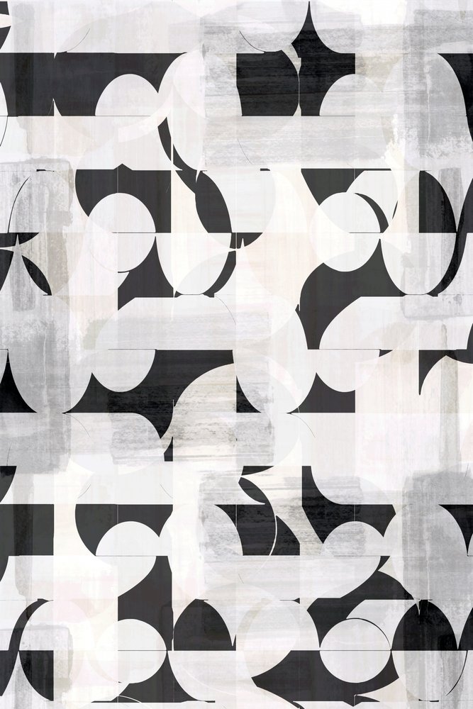 Monochromatyczny wzór geometryczny autorstwa cartissi