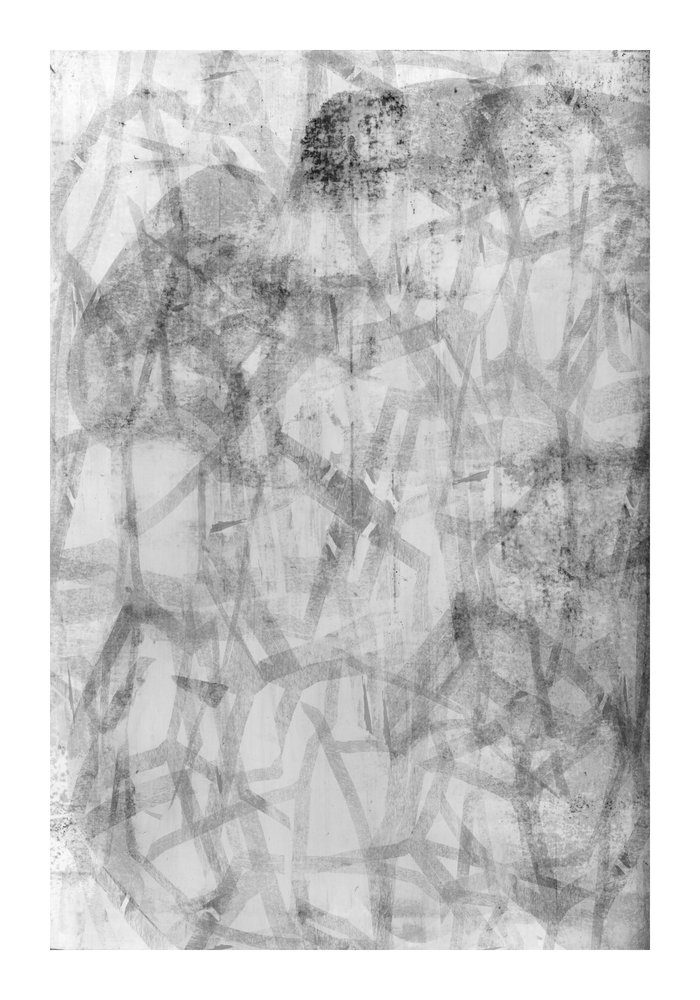 Teksturowana monochromatyczna abstrakcja autorstwa cartissi