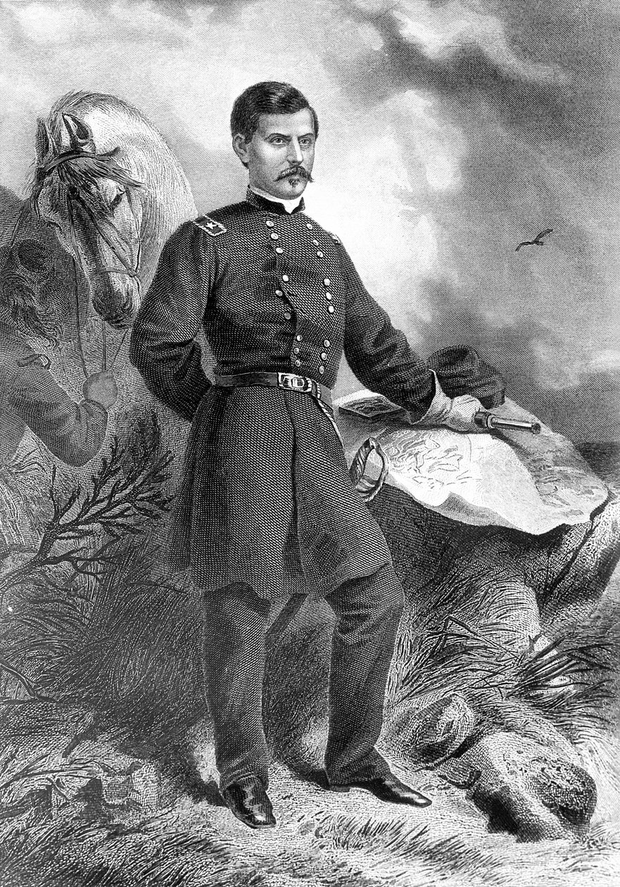 Amerykański generał George McClellan autorstwa Unknown