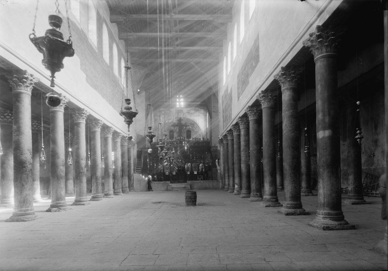 Kościół Narodzenia Pańskiego, Betlejem, 1934-9 (fot. bw) autorstwa Unbekannt Unbekannt