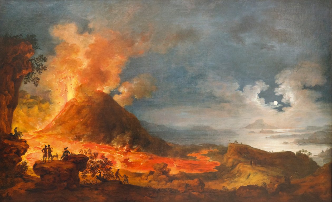 Erupcja Wezuwiusza, Włochy, 14 maja 1771 r. autorstwa Unknown