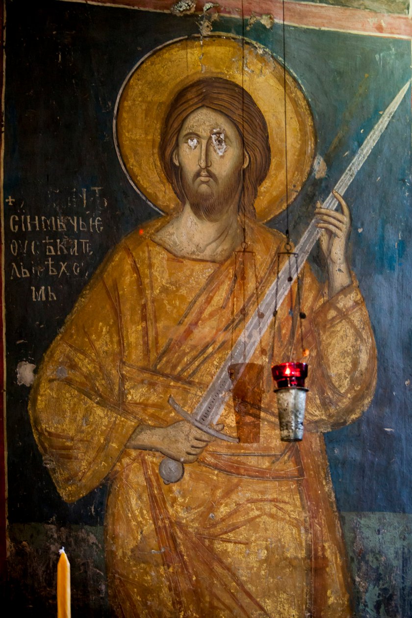 Fresk w nawie kościoła klasztoru Decani autorstwa Unknown