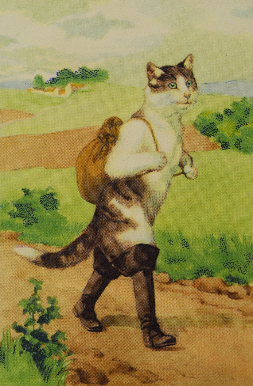 Ilustracja Boot Cat Conte de Perrault autorstwa Unknown
