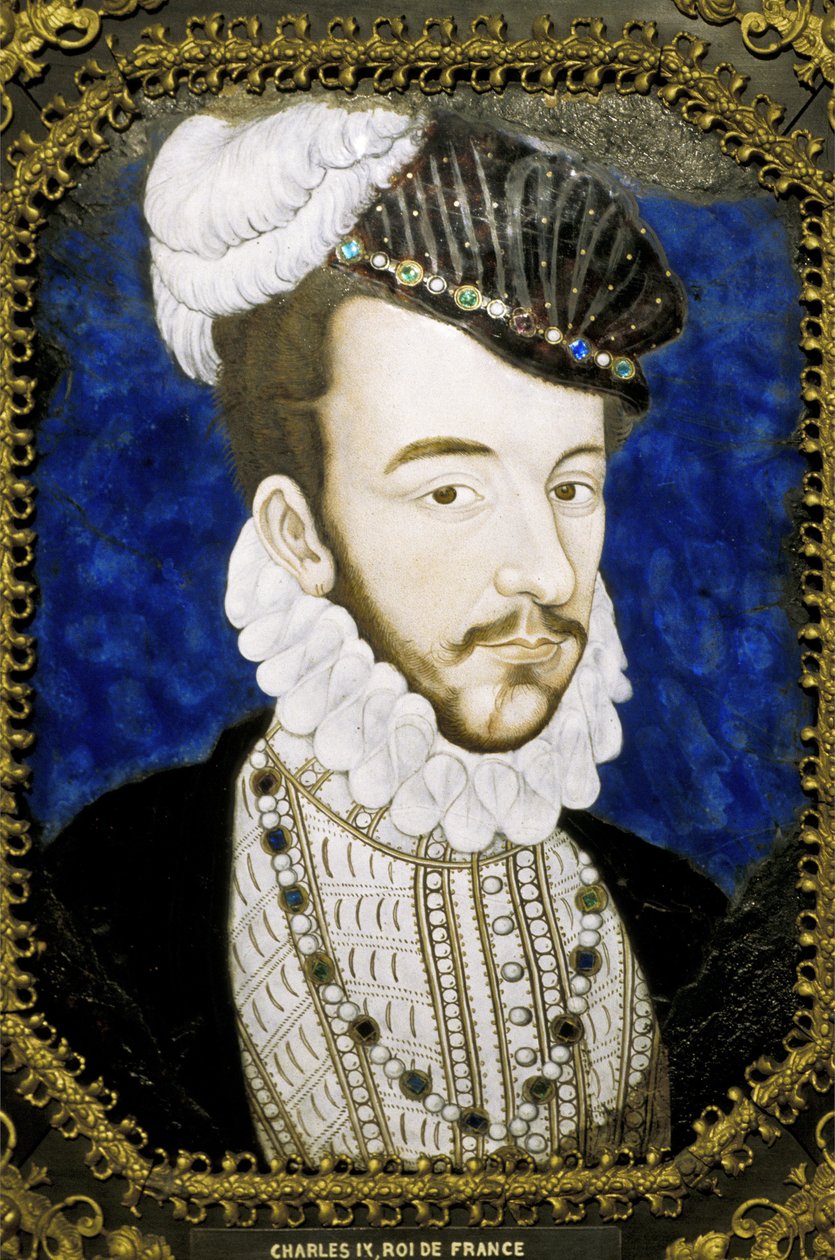 Metz (oddział 57) - Muzeum - Emalia Limoges z XVI wieku - przedstawiająca króla Karola IX autorstwa Unknown