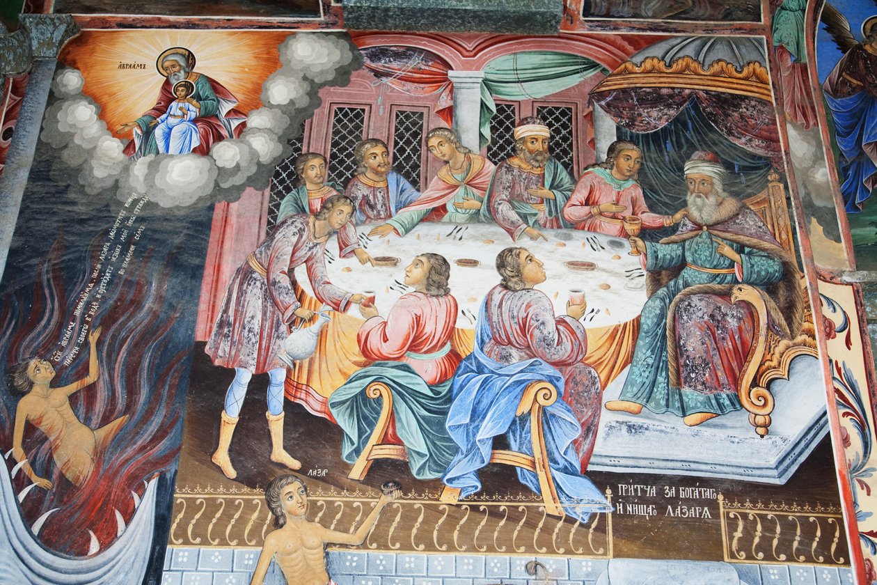 Obrazy Zahari Zografa na zewnętrznych murach klasztoru Rila autorstwa Unknown
