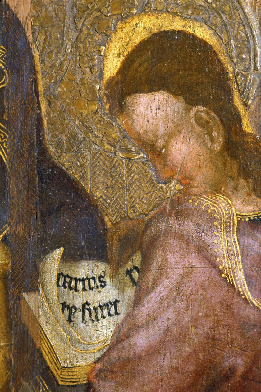 Pikardia 080 - Laon - Muzeum - „”Apotres”” (szczegół) - Mistrz Godzin Rohanu - obraz olejny na dębie z XV wieku autorstwa Unknown