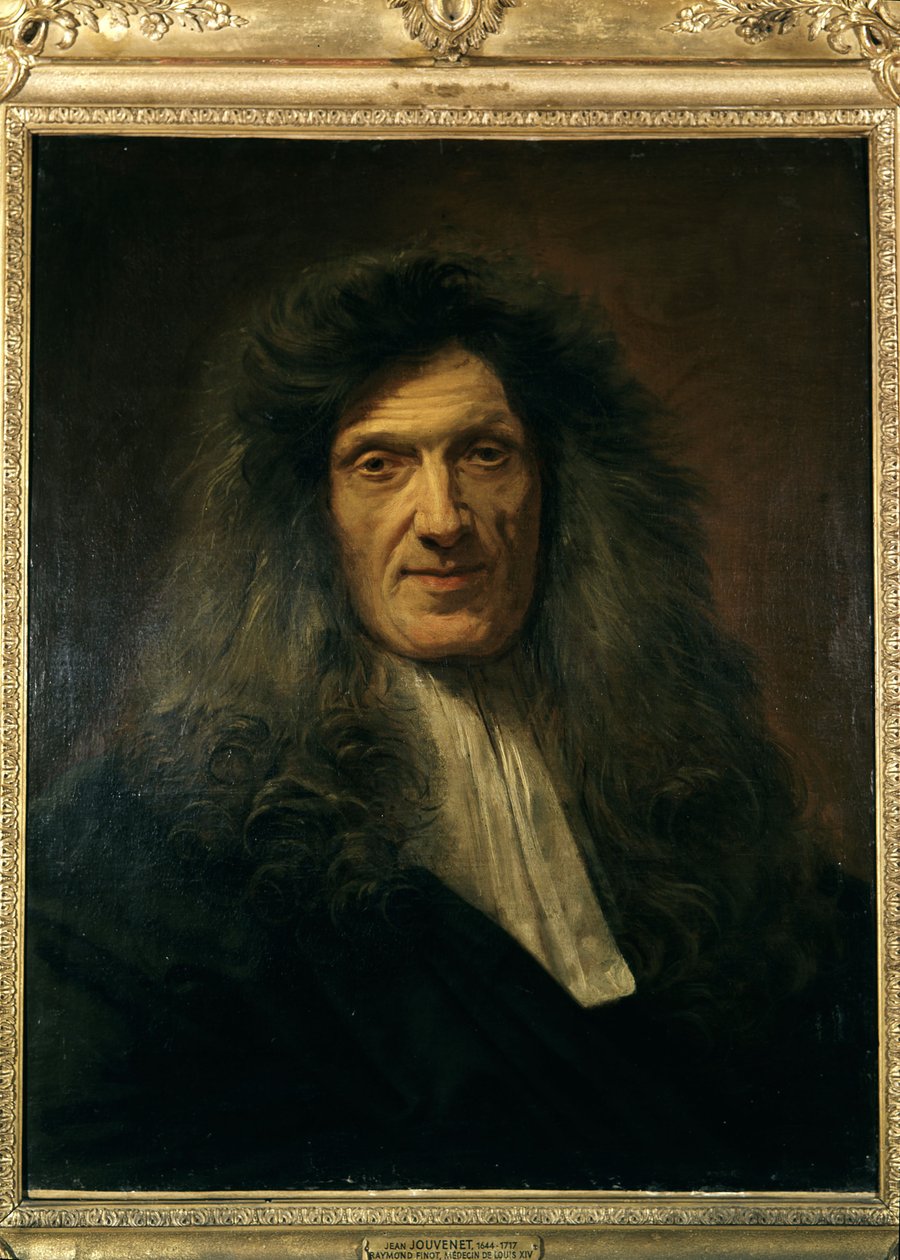 Portret lekarza Ludwika XIV, Raymonda Finota (1636-1709), autorstwa Jeana Baptiste Jourenet około 1700-1704. Luwr, Paryż. autorstwa Unknown