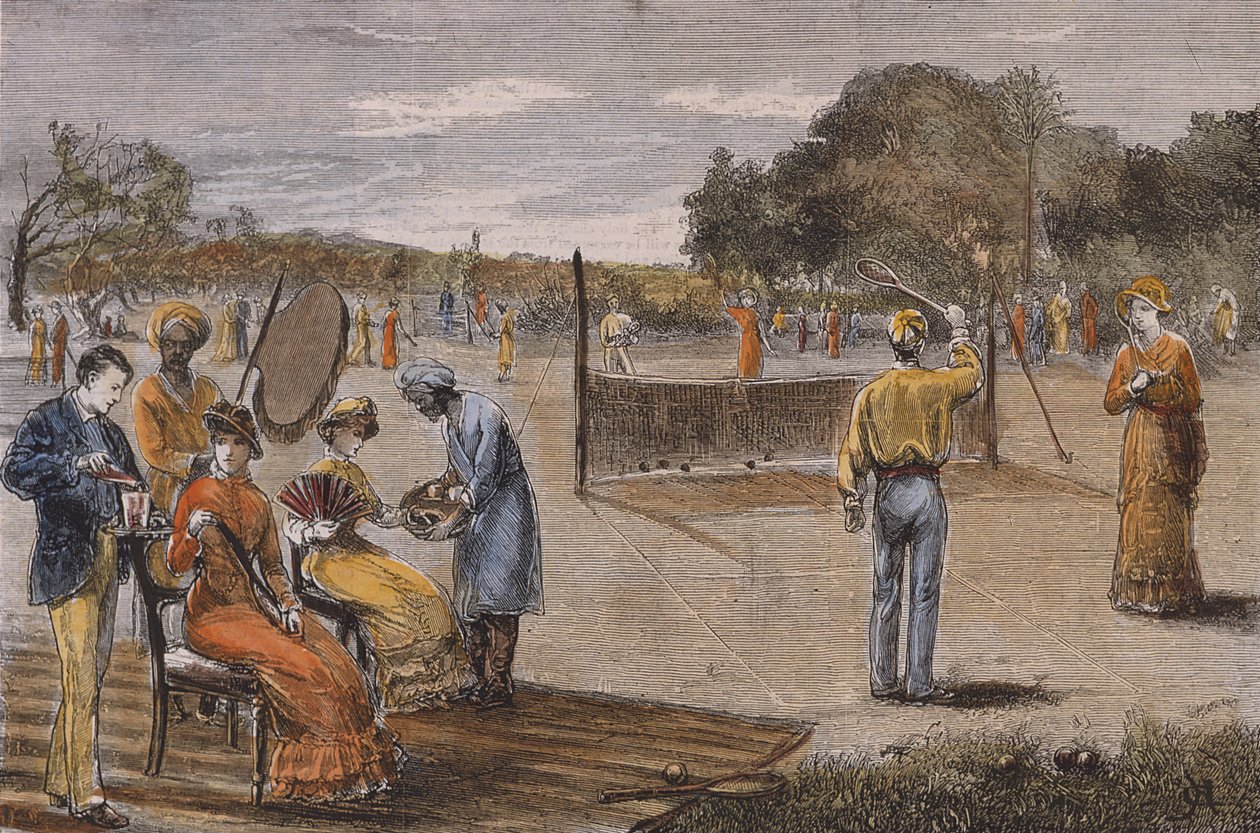 Szkice z Indii - Popołudnie na równinach, 1880 (kolorowe grawerowanie) autorstwa Unknown