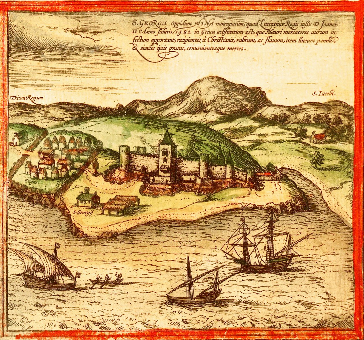 Zamek św. Jerzego, Elmina Cape Coast, Afryka Zachodnia autorstwa Unknown