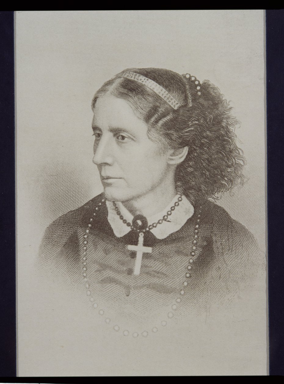 Harriet Beecher Stowe (1811-96) autorstwa English School