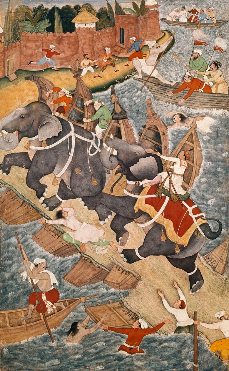 Akbar poskramia dzikiego słonia, Hawa