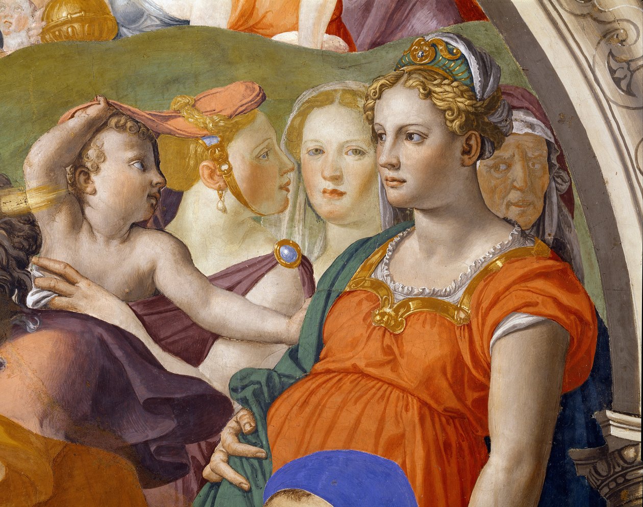 Przeprawa przez Morze Czerwone autorstwa Agnolo Bronzino