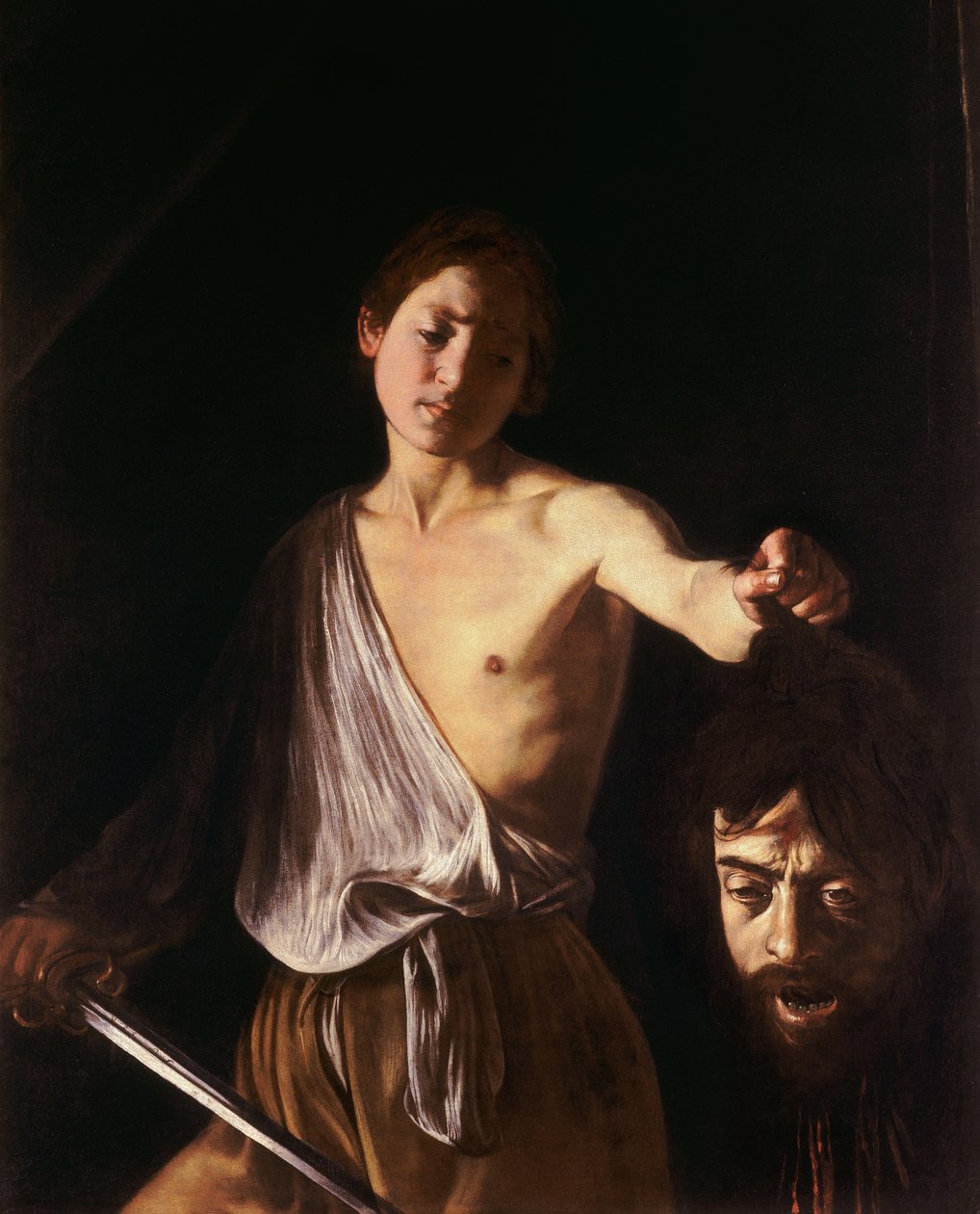 Dawid z głową Goliata autorstwa Michelangelo Merisi Caravaggio