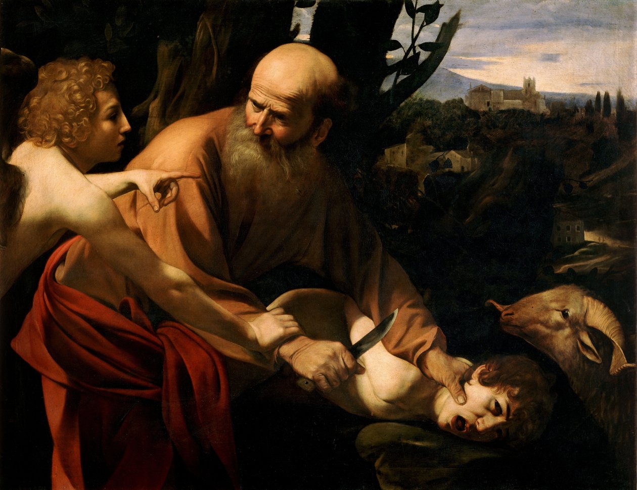 Ofiara Izaaka autorstwa Michelangelo Merisi Caravaggio