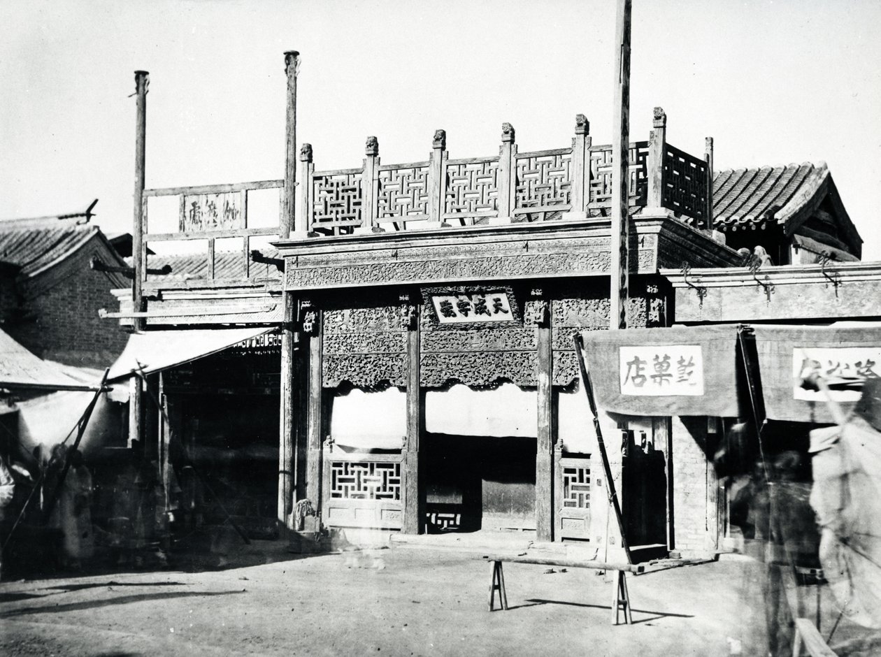 Chiński budynek, c.1870 autorstwa English Photographer