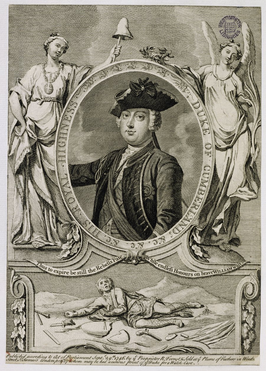 William Augustus, książę Cumberland (1721-65), 1746 autorstwa English School