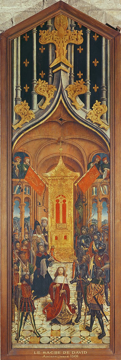 Koronacja Dawida, ok. 1501 (zob. też 232666) autorstwa French School