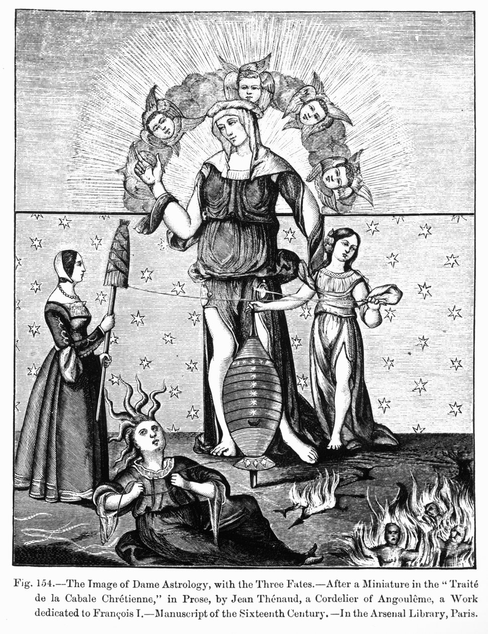 Obraz Astrologii Dame z trzema losami, z 
