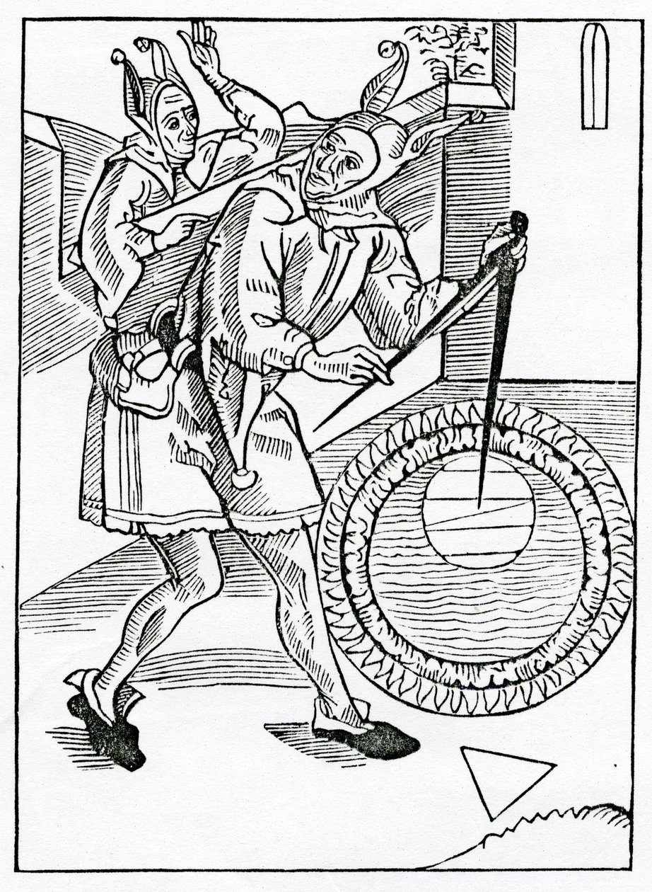 O opisie i inkwizycji dyuers contrees i regionach folysshe, ilustracja z angielskiego przekładu „The Ship of Fools” Aleksandra Barclay