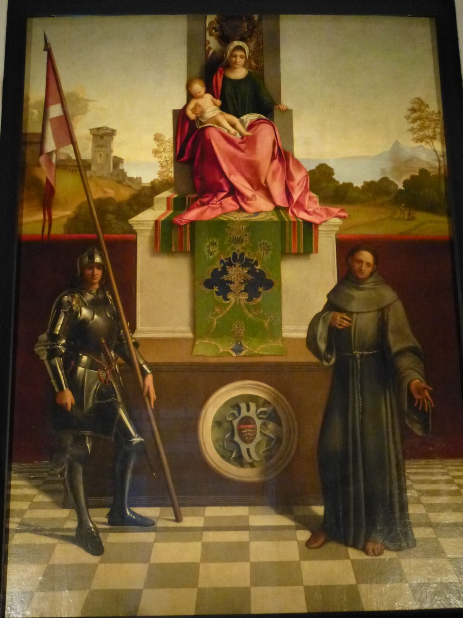 Ołtarz Castelfranco, scena autorstwa Giorgione da Castelfranco