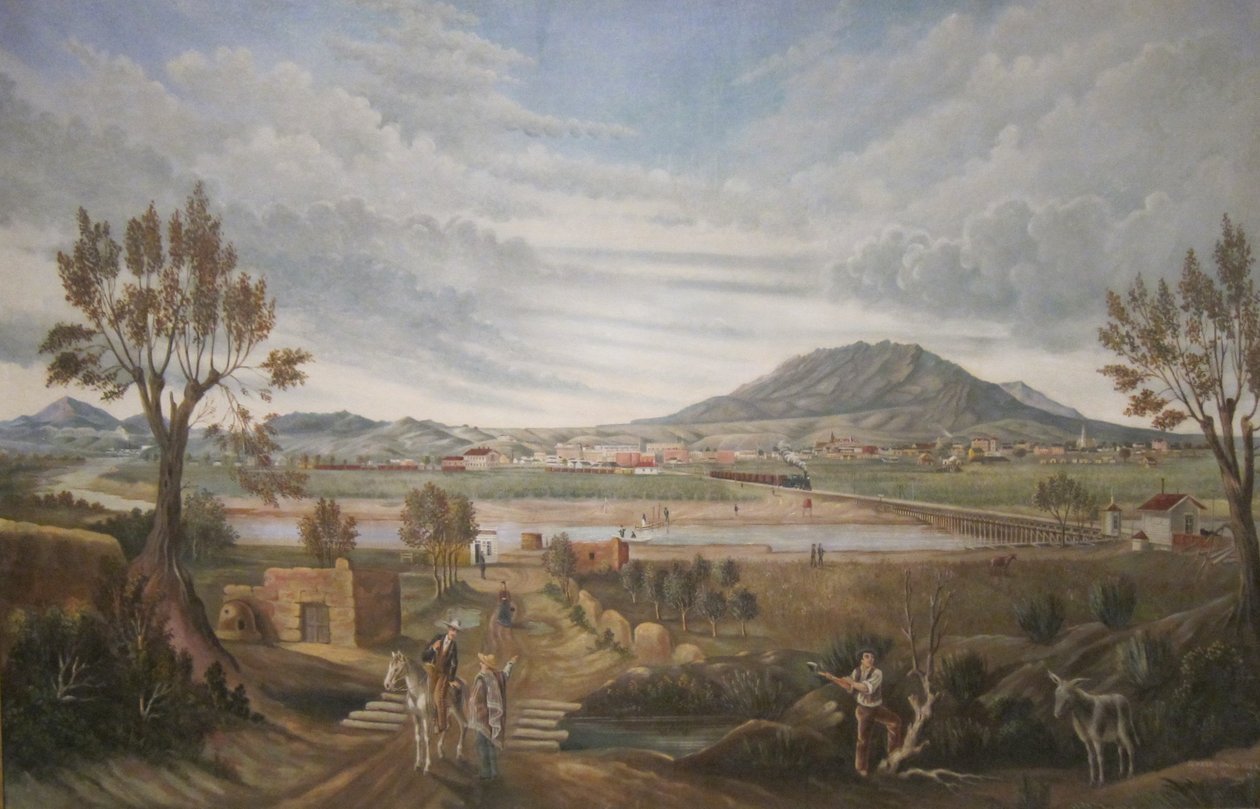 Widok na El Paso autorstwa Leon Trousset