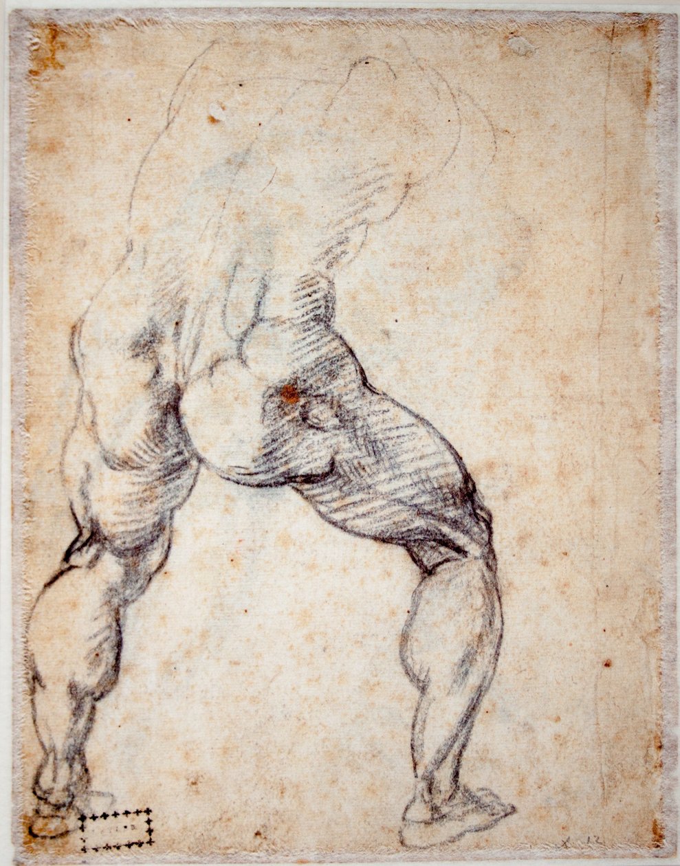 Mężczyźni od tyłu autorstwa Michelangelo Buonarroti