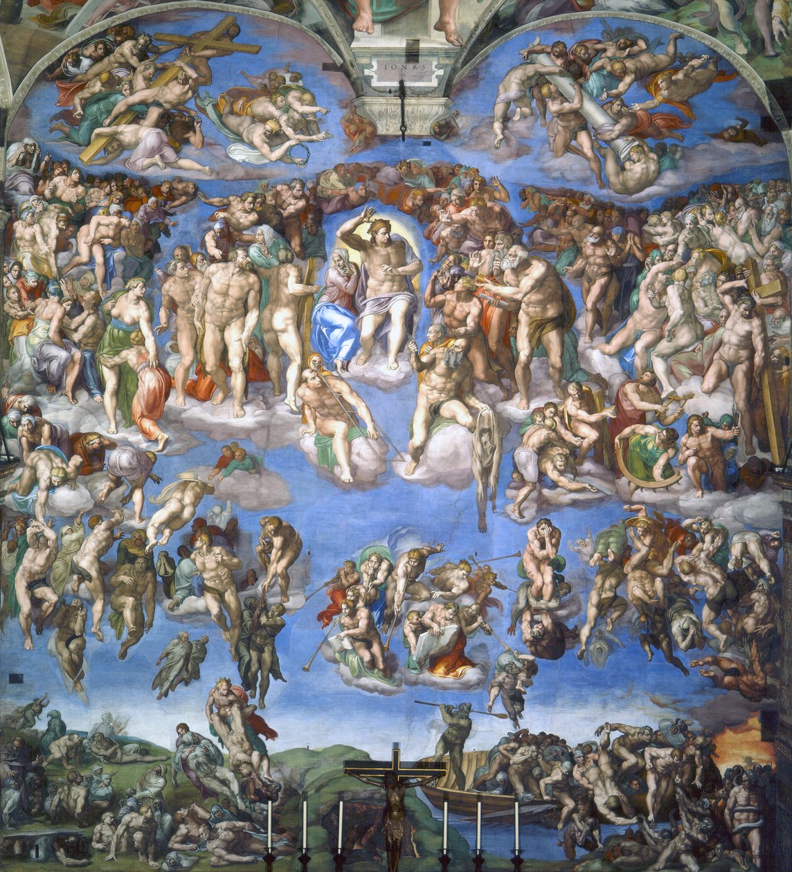 Sąd Ostateczny autorstwa Michelangelo Buonarroti