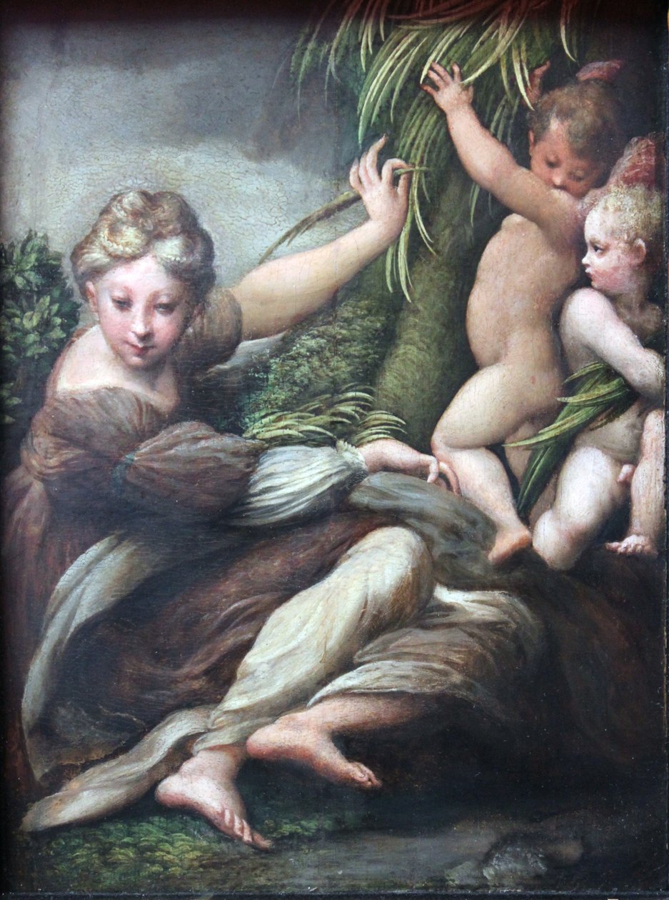 Męczennik z dwoma aniołami autorstwa Parmigianino