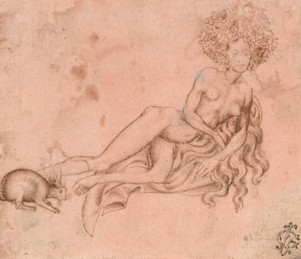Alegoria Luksusu (recto), ok. 1930 1426 autorstwa Antonio Pisanello
