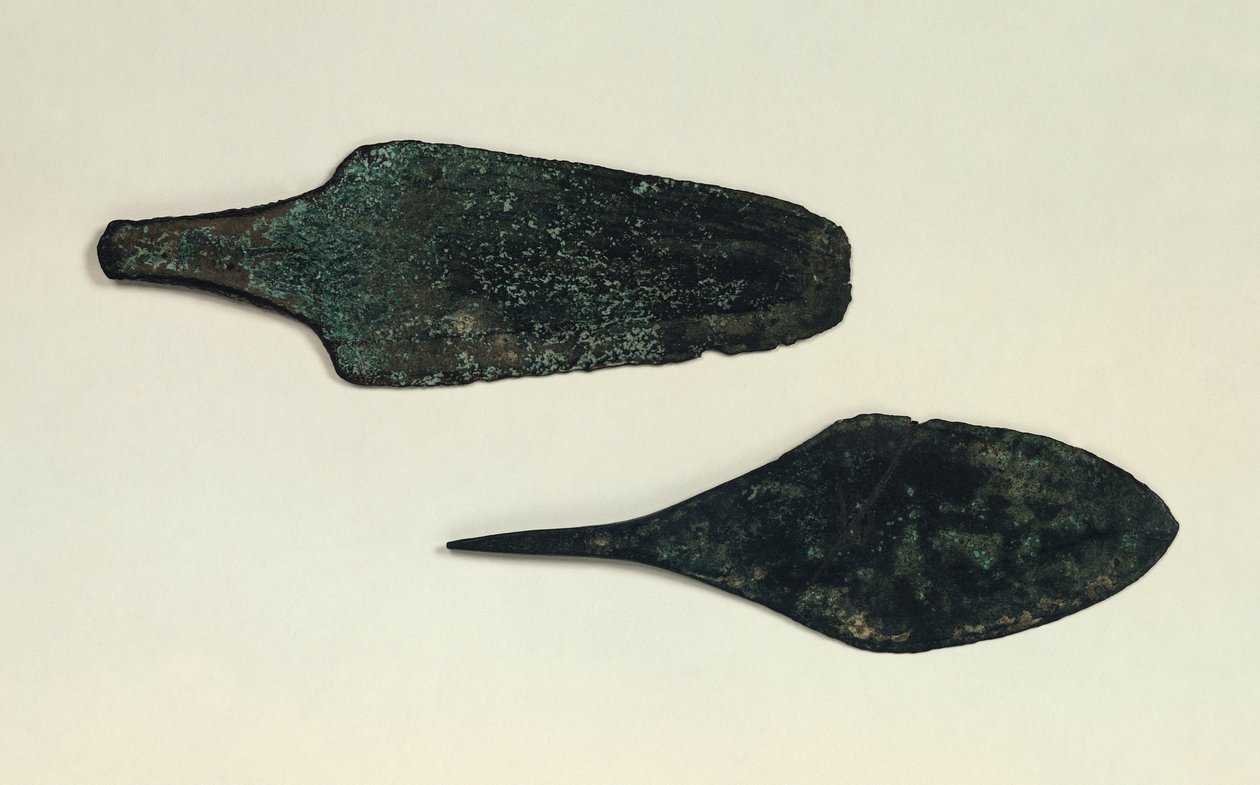 Dwa sztylety, 2000-1800 pne (miedź) autorstwa Prehistoric