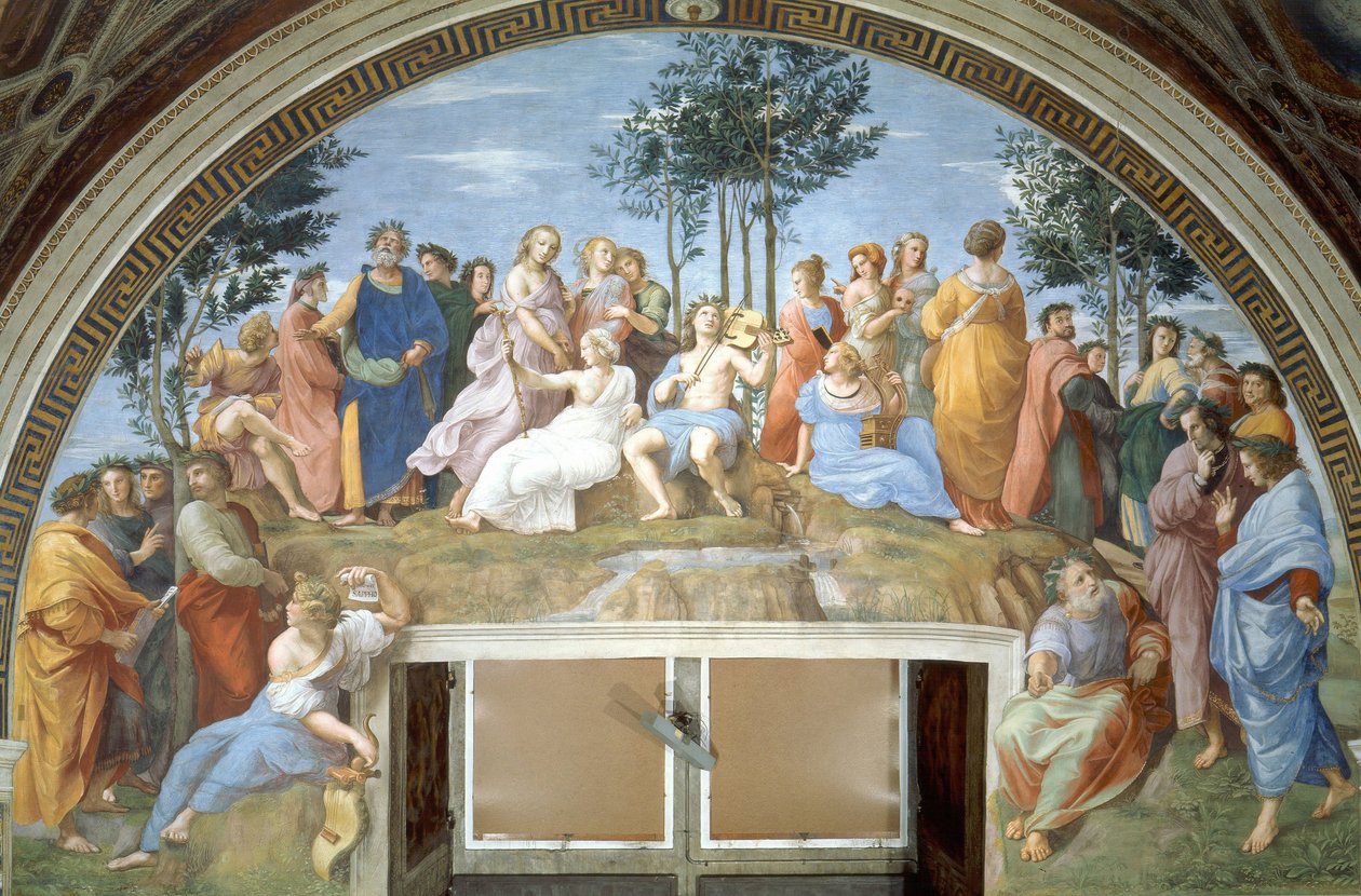 Parnas autorstwa Raffaello Sanzio Raphael