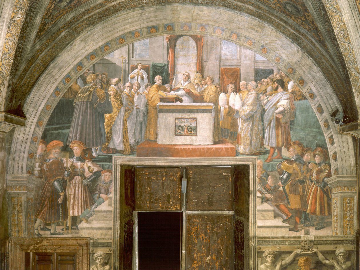 Usprawiedliwienie Leona III autorstwa Raffaello Sanzio Raphael