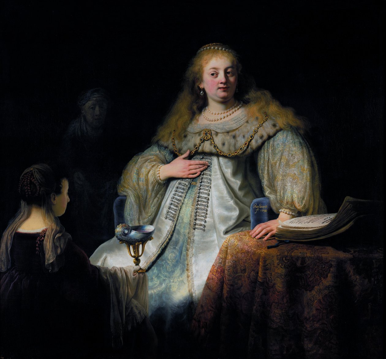 Sophonisba otrzymuje kielich trucizny autorstwa Rembrandt van Rijn