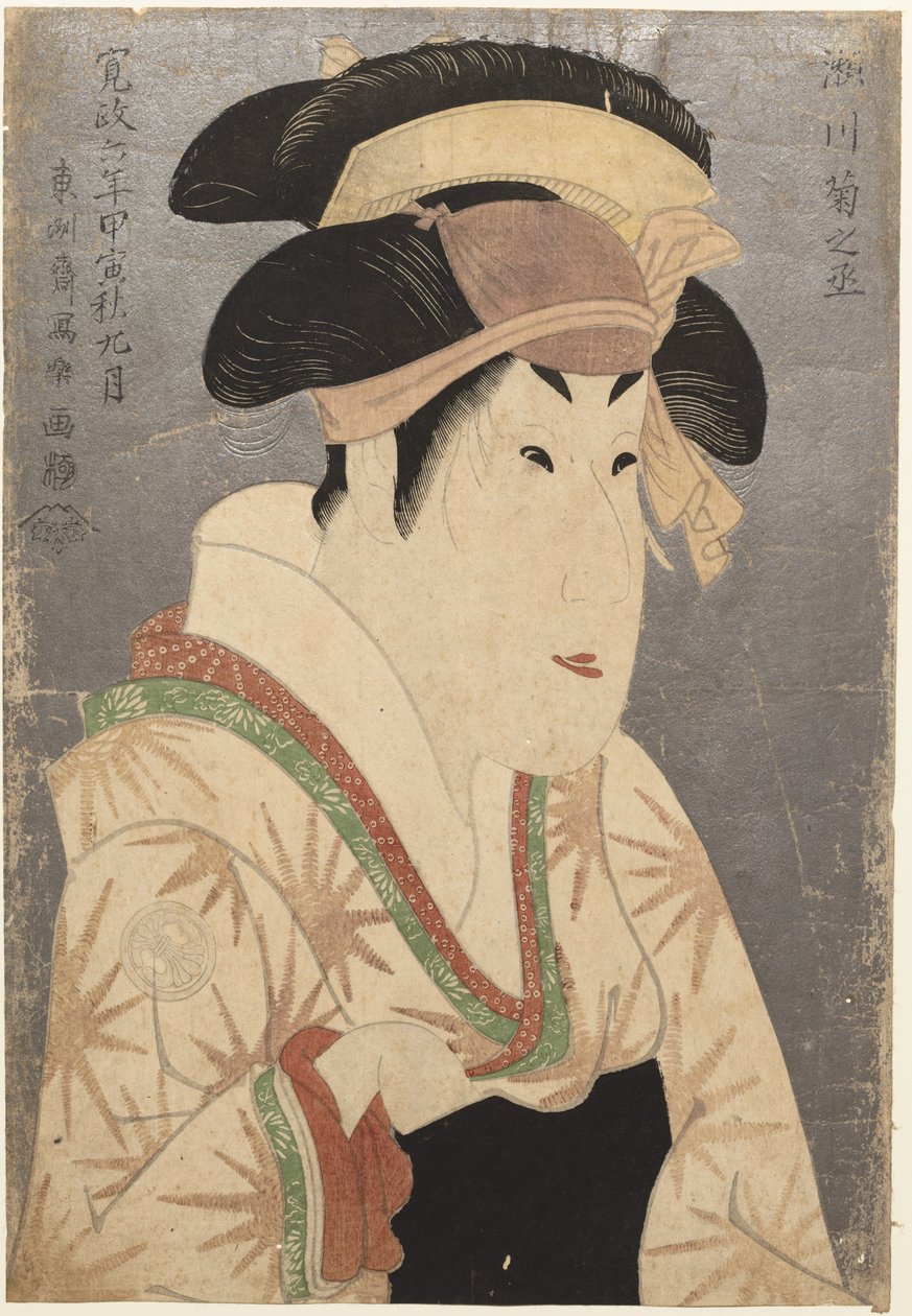 Aktor Segawa Kikujurō III jako Oshizu, żona Tanabe autorstwa Toshusai Sharaku