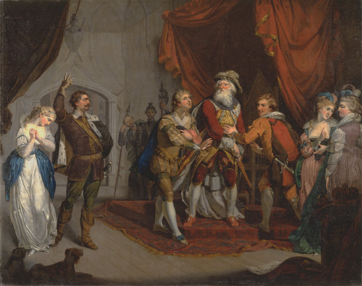 Cordelia dowodzona przez hrabiego Kentu autorstwa Unknown