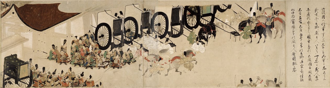 Heiji Monogatari Emaki (zwój Rokuhara) autorstwa Unknown