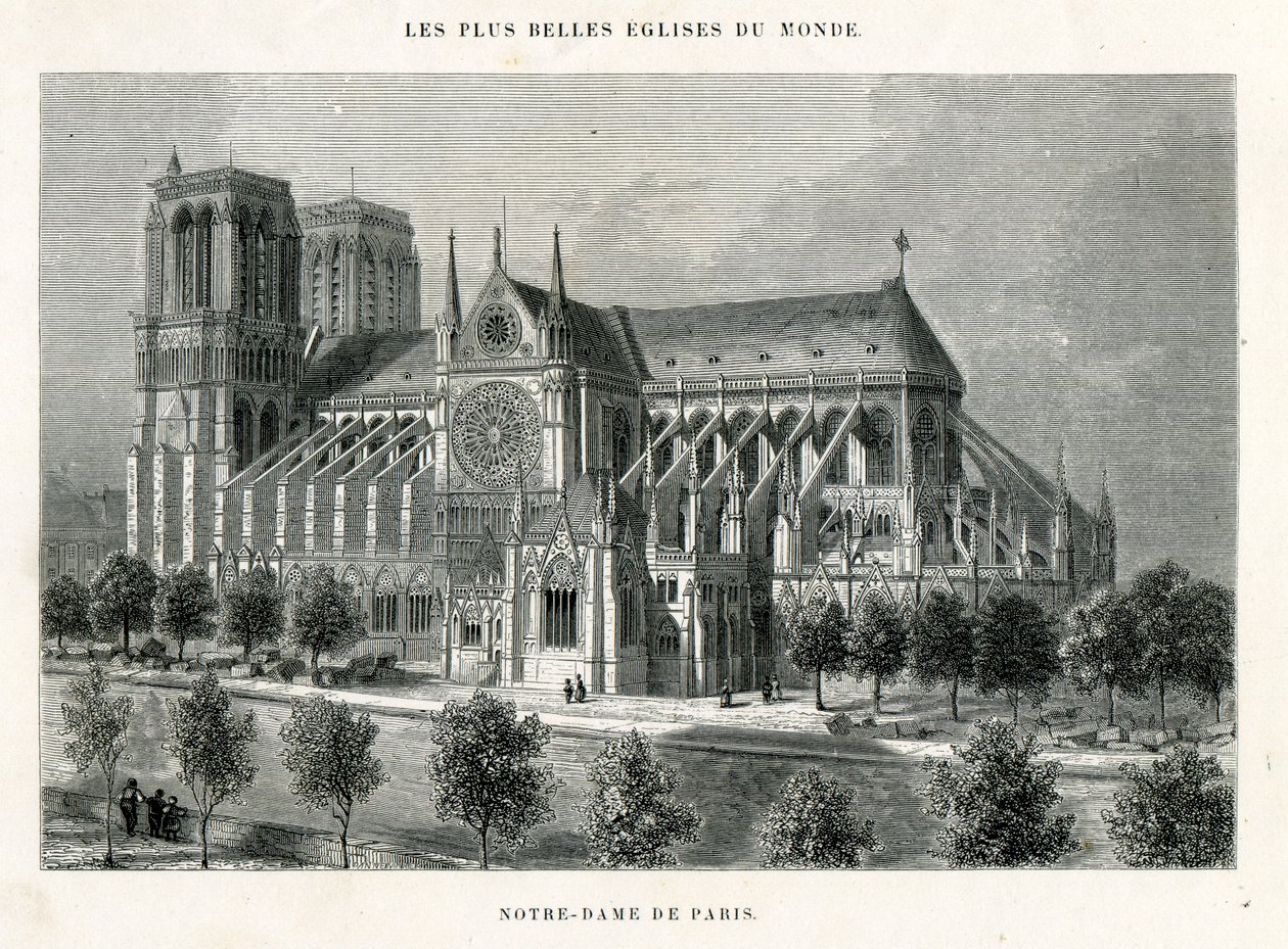 Notre Dame w Paryżu autorstwa Unknown
