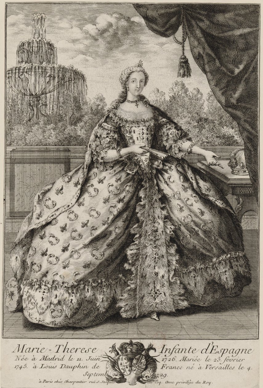 Portret Marie Thérèse Raphaëlle z Hiszpanii (1726-1746) autorstwa Unknown